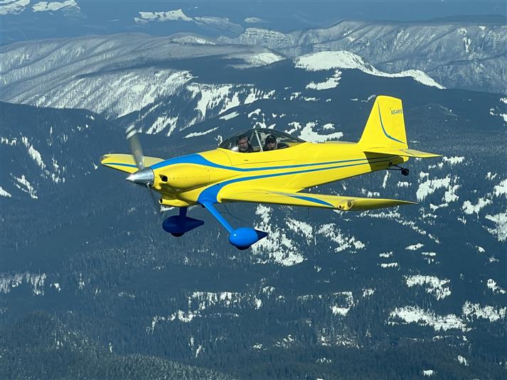 RV-4 Over Mt Hood