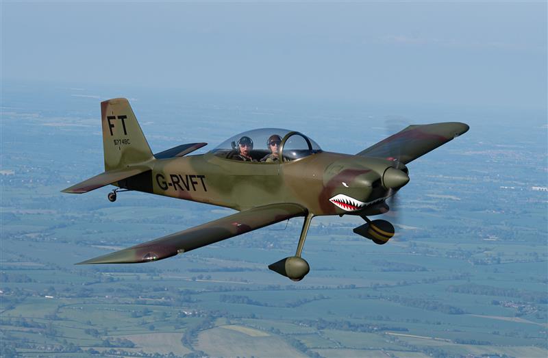 RV8 in shark-mouth livery